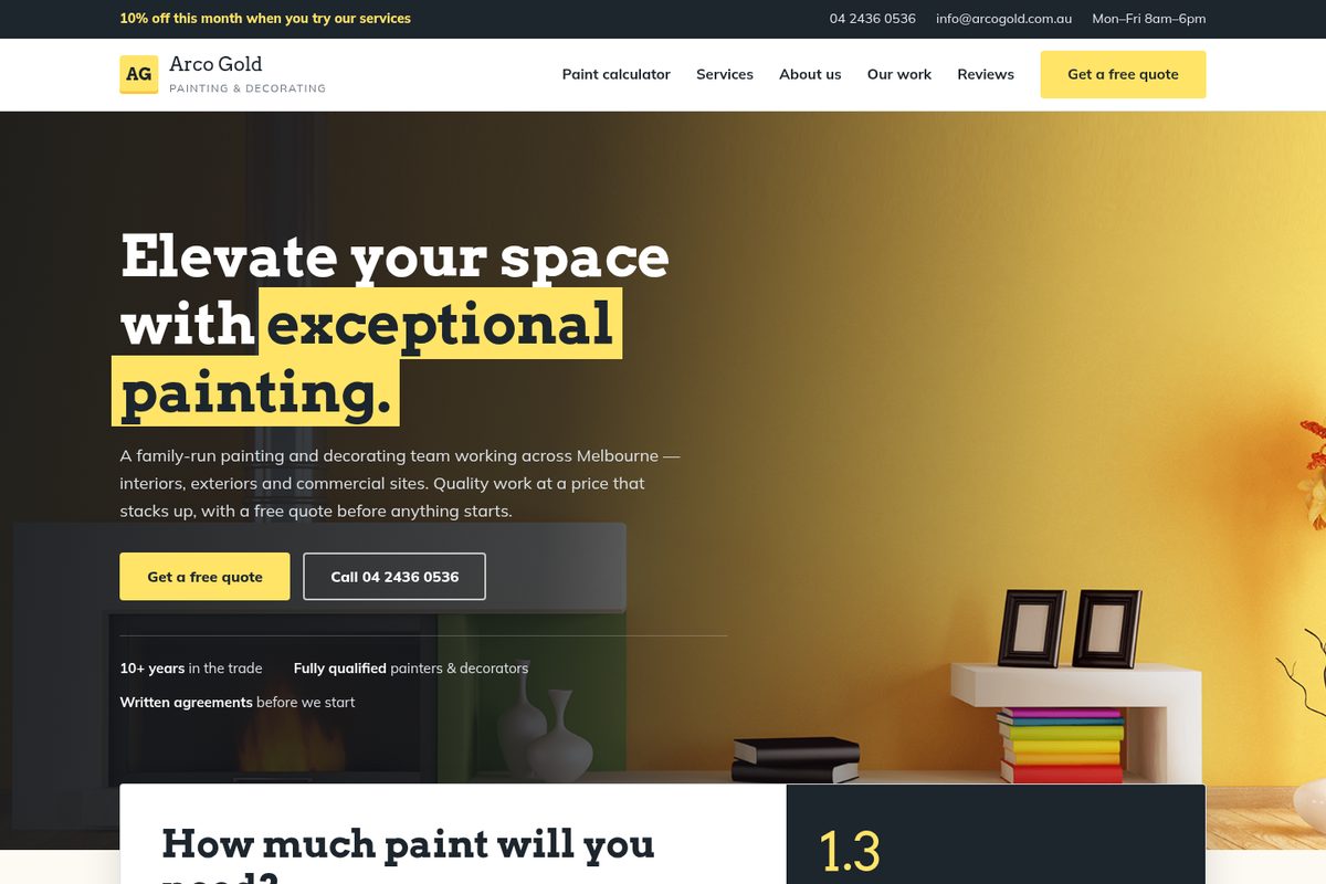 Screenshot of the Classic landing page